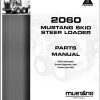 Mustang Skid Steer Loader 2060 Parts Manual 000 93966A