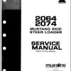 Mustang Skid Steer Loader 2064 2074 Service Manual 000 88025