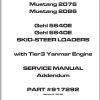 Mustang Skid Steer Loader 2066 2076 2086 Service Manual