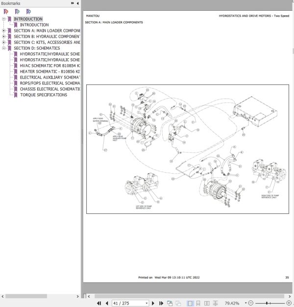 Mustang Skid Steer Loader 2109 2109EU Parts Manual 917223