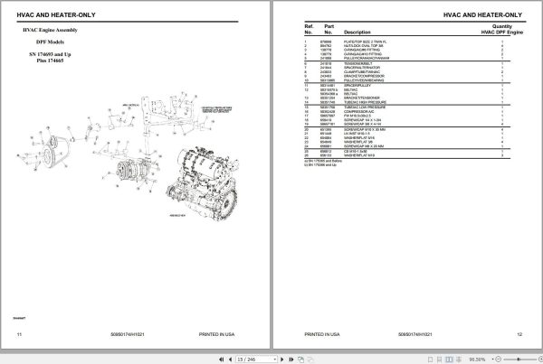 Mustang Skid Steer Loader 2200R Parts Manual 50950174H 1