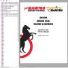 Mustang Skid Steer Loader 2600R Parts Manual 50950175H