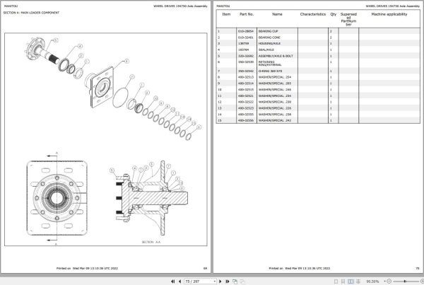 Mustang Skid Steer Loader 2700V 3300V Parts Manual 917391 1