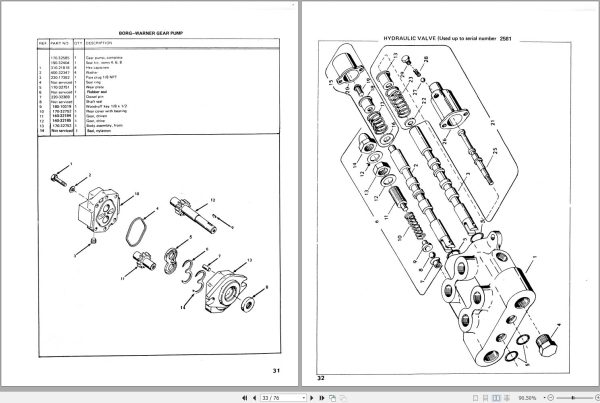 Mustang Skid Steer Loader 310 Parts Manual 000 32768B 1