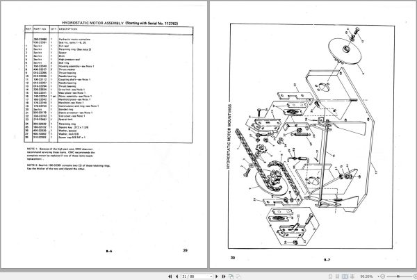 Mustang Skid Steer Loader 312 Parts Manual 000 96804B 1
