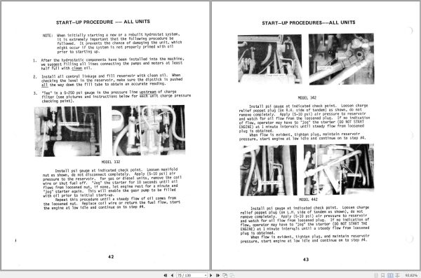 Mustang Skid Steer Loader 332 342 442 552 Service Manual 087 00184 1