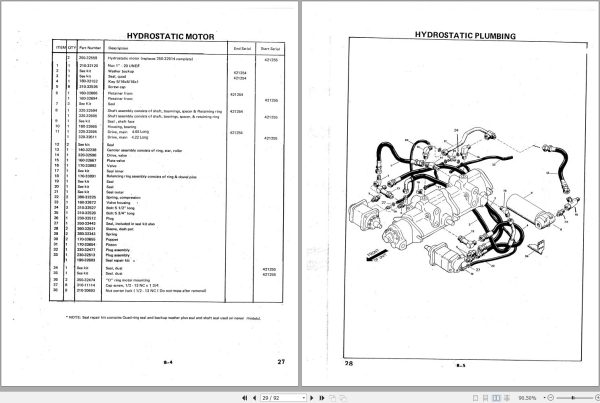 Mustang Skid Steer Loader 332 Parts Manual 000 13893B 1