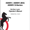Mustang Skid Steer Loader 4200V Operator Manual 50950235H