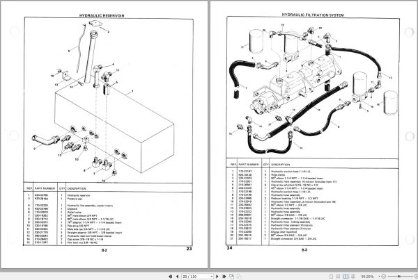 Mustang Skid Steer Loader 445 Parts Manual 000 66796B 1