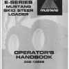 Mustang Skid Steer Loader 900E Operator Manual 000 13956