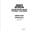 Mustang Skid Steer Loader 920 930A Service Manual 008 12909A