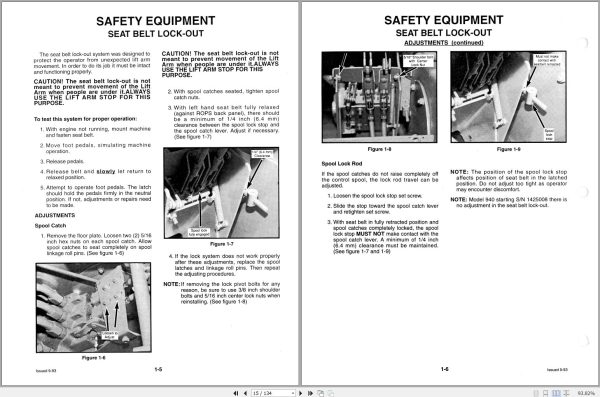 Mustang Skid Steer Loader 930 940 960 Service Manual 000 12909 1