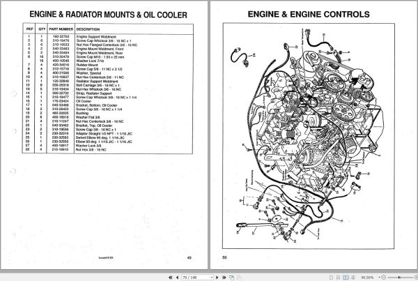 Mustang Skid Steer Loader 930AE 930A Parts Manual 000 48895B 1