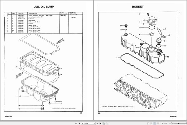 Mustang Skid Steer Loader 940 Parts Manual 000 34884B 1