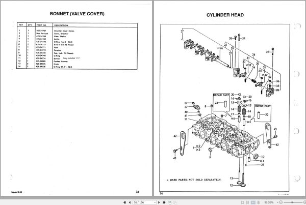 Mustang Skid Steer Loader 940E Parts Manual 001 06958B 1
