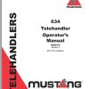 Mustang Telehandler 634 Operator Manual