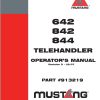 Mustang Telehandler 642 842 844 Operator Manual