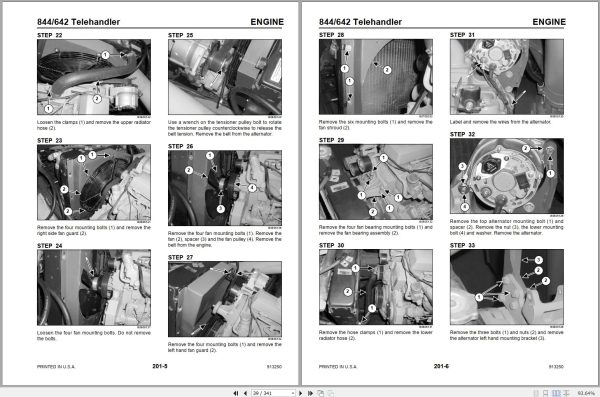 Mustang Telehandler 642 844 Service Manual 913250 1