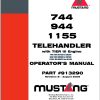 Mustang Telehandler 744 944 1155 Operator Manual