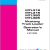 Mustang Track Loader MTL312 MTL316 MTL320 MTL325 Operator Manual 917300E