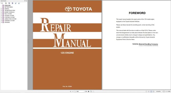 Toyota Engine 1ZS Repair Manual