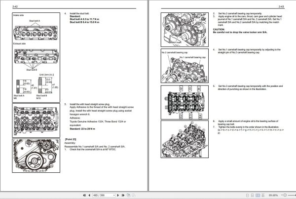 Toyota Engine 1ZS Repair Manual CE314 1