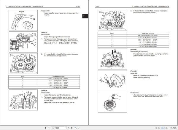 Toyota Forklift 8FGF15 to 8FDJF35 Repair Manual CE131 1