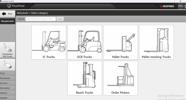 TruckTool 4.4.0.20 05.2024 Diagnostic Software CAT TCM Rocla Mitsubishi UniCarriers 3