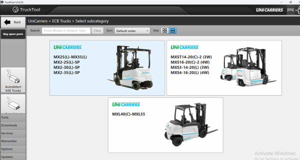 TruckTool 4.4.0.20 05.2024 Diagnostic Software CAT TCM Rocla Mitsubishi UniCarriers 6