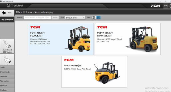 TruckTool 4.4.0.20 05.2024 Diagnostic Software CAT TCM Rocla Mitsubishi UniCarriers 7