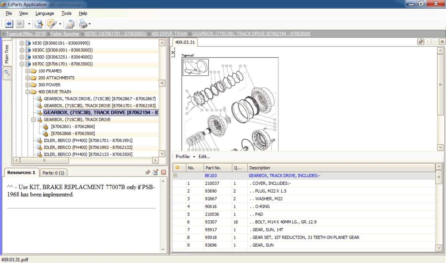 VMW Tigercat Machinery 06.2024 Spare Parts Catalog Workshop Manual VMWARE 5