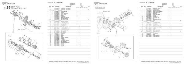 Yanmar Diesel Engine 6CHX DTE 6CHX UTE Parts Catalog 0CR10 G51300 3