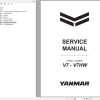 Yanmar Wheel Loader V7 V7HW Service Manual MMC25ENWL00100
