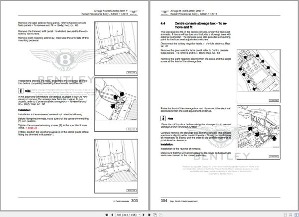 010 Bentley Arnage 2008 2009 Workshop Manual Eletrical Schematic 1