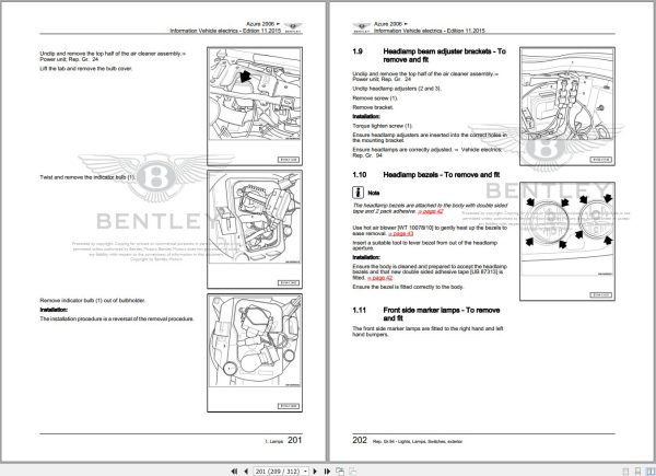 014 Bentley Azure 2006 Workshop Manual Eletrical Schematic 1