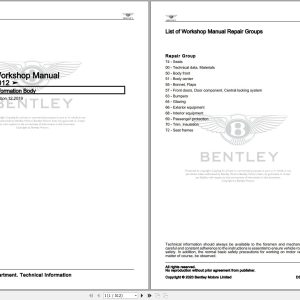 024 Bentley Continental 2012 2017 Workshop Manual Eletrical Schematic