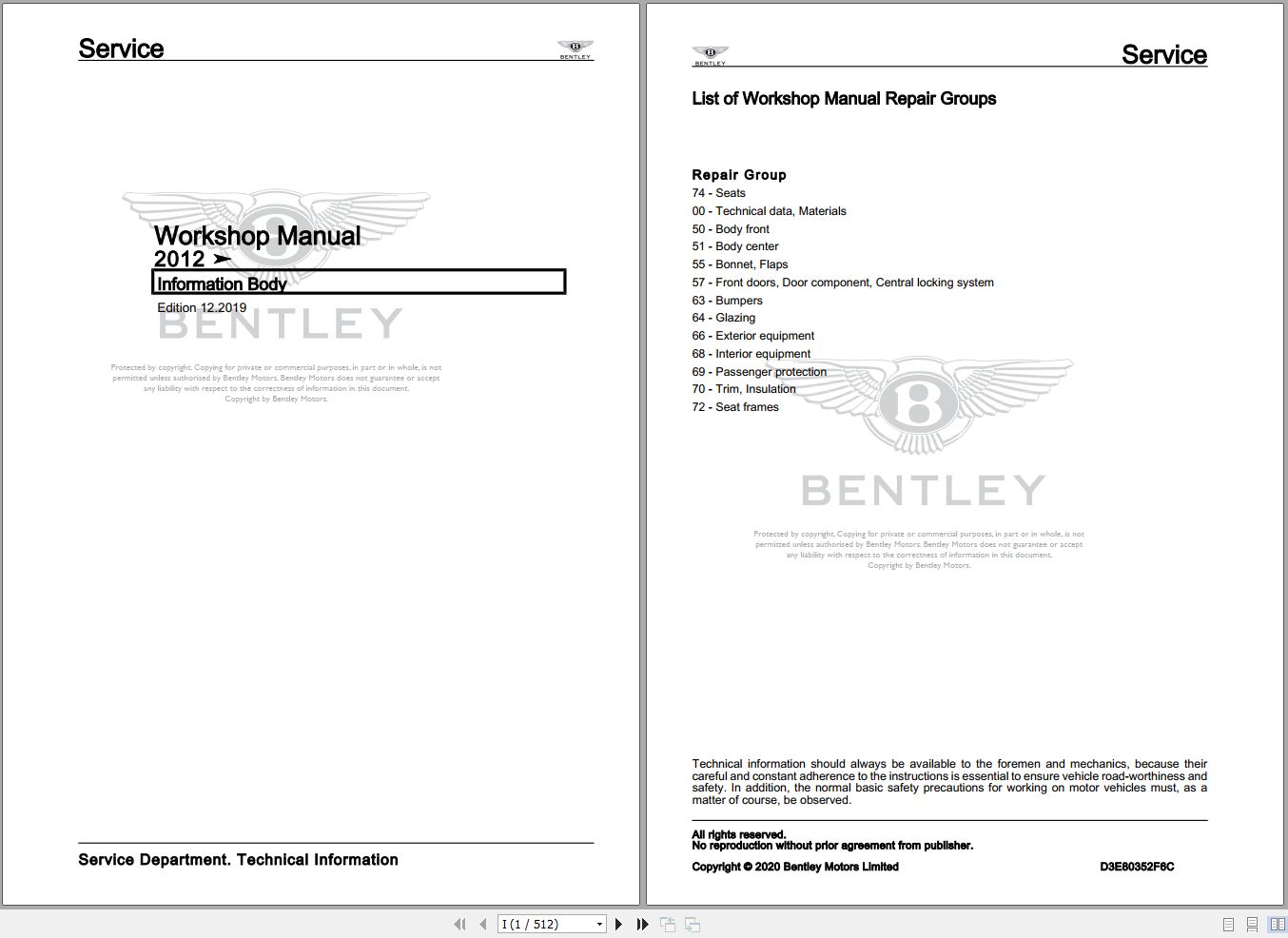 024 Bentley Continental 2012 2017 Workshop Manual Eletrical Schematic