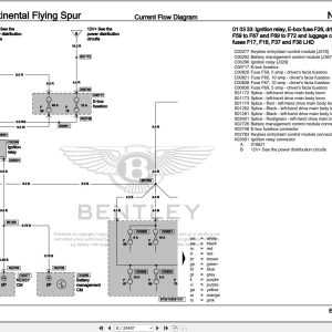 Bentley Continental Flying Spur 2005 - 2013 Workshop Manual Electrical Schematic 026 Bentley Continental Flying Spur 2005 2013 Workshop Manual Eletrical Schematic 2