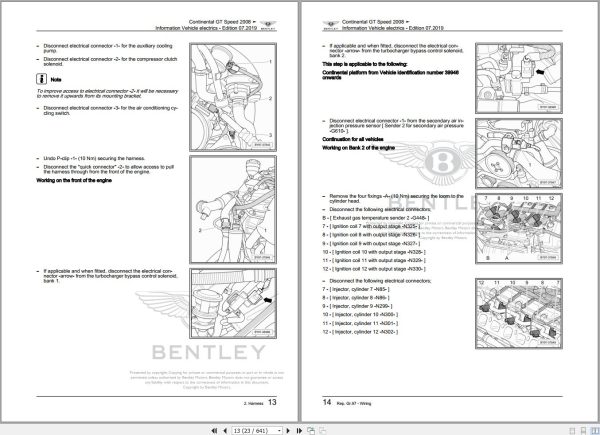 033 Bentley Continental GT Speed 2008 2010 Workshop Manual Eletrical Schematic 1