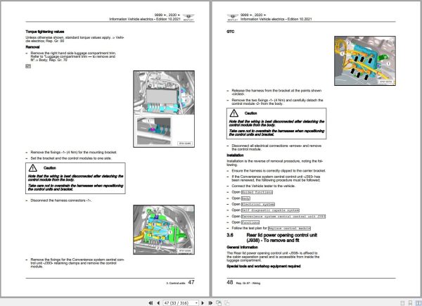 038 Bentley Continental GT V8 2019 2022 Workshop Manual Eletrical Schematic 1