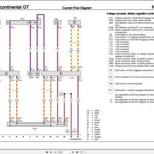038 Bentley Continental Gt V8 2019 2022 Workshop Manual Eletrical Schematic 2
