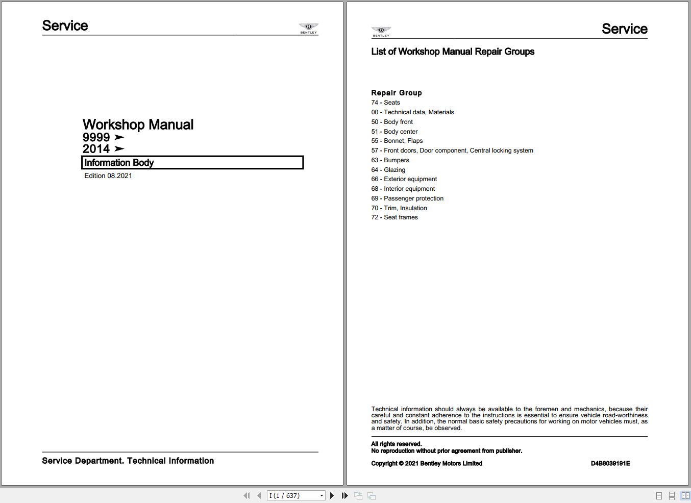 039 Bentley Continental GT V8 S 2012 2018 Workshop Manual Eletrical Schematic