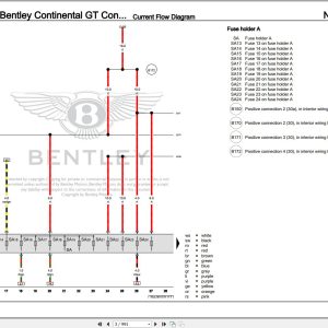044 Bentley Continental Gtc 2014 2015 Workshop Manual Eletrical Schematic 2