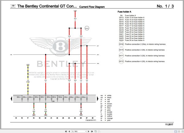 044 Bentley Continental GTC 2014 2015 Workshop Manual Eletrical Schematic 2