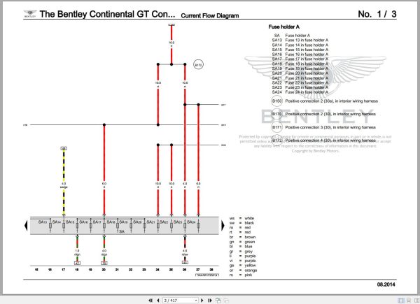 045 Bentley Continental GTC 2016 2020 Workshop Manual Eletrical Schematic 2