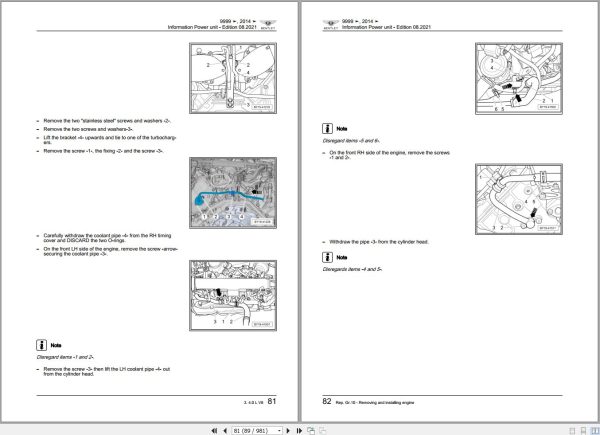 049 Bentley Continental GTC V8 S 2014 2019 Workshop Manual Eletrical Schematic 1