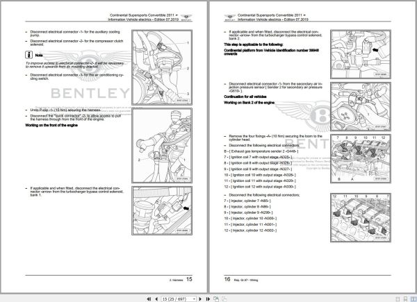 052 Bentley Continental Supersports GTC 2011 2012 Workshop Manual Eletrical Schematic 1