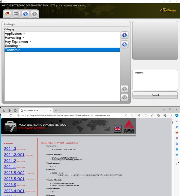 AGCO EDT V1.126.24065.1048 06.2024 Diagnostic Software 1