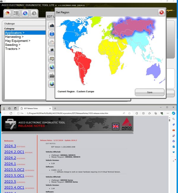 AGCO EDT V1.126.24065.1048 06.2024 Diagnostic Software 10
