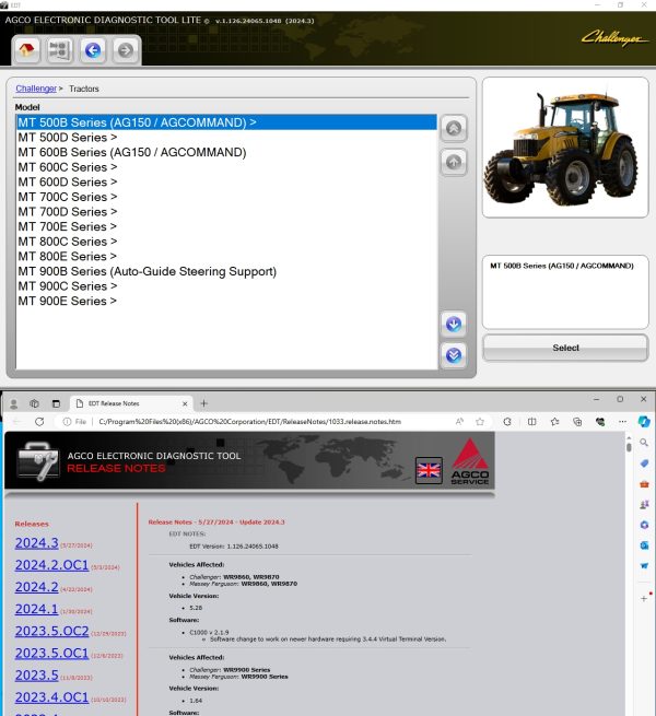 AGCO EDT V1.126.24065.1048 06.2024 Diagnostic Software 2